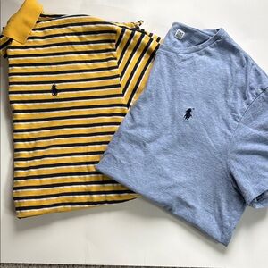 Polo Ralph Lauren Short Sleeve Polo and Crewneck T-Shirt Size XL Lot of 2